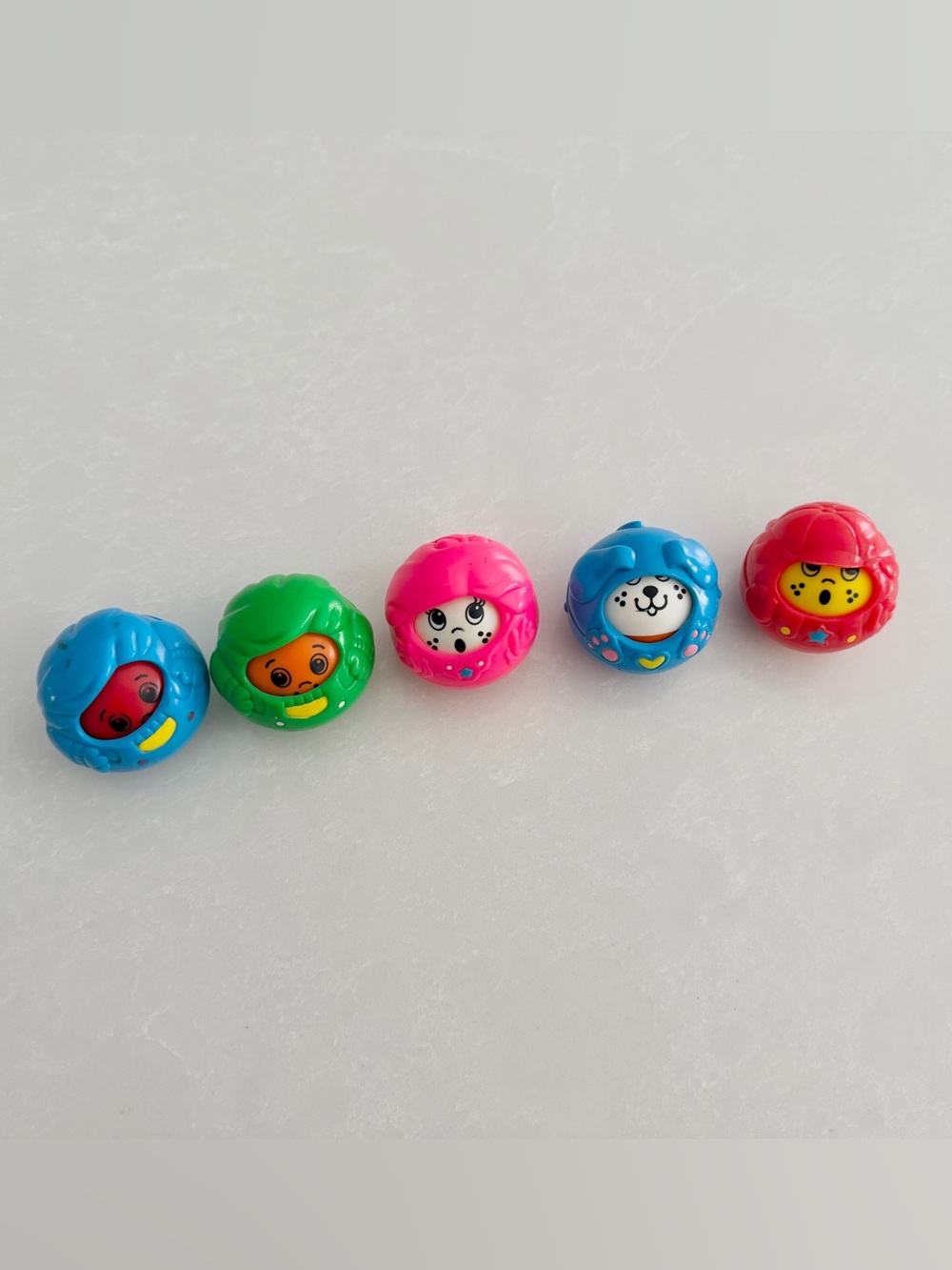 Vintage 1994 Fisher-Price Roll-A-Rounds Sensory Activity Balls - Lot of 5